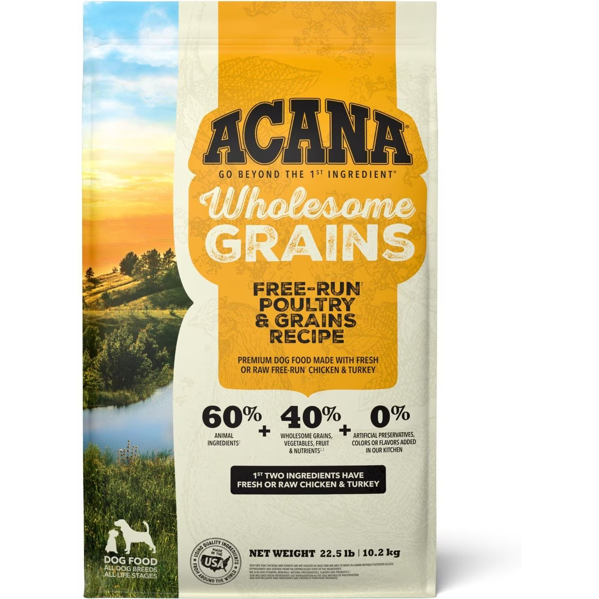 ACANA + Wholesome Grains Gluten-Free Dry Dog Food 