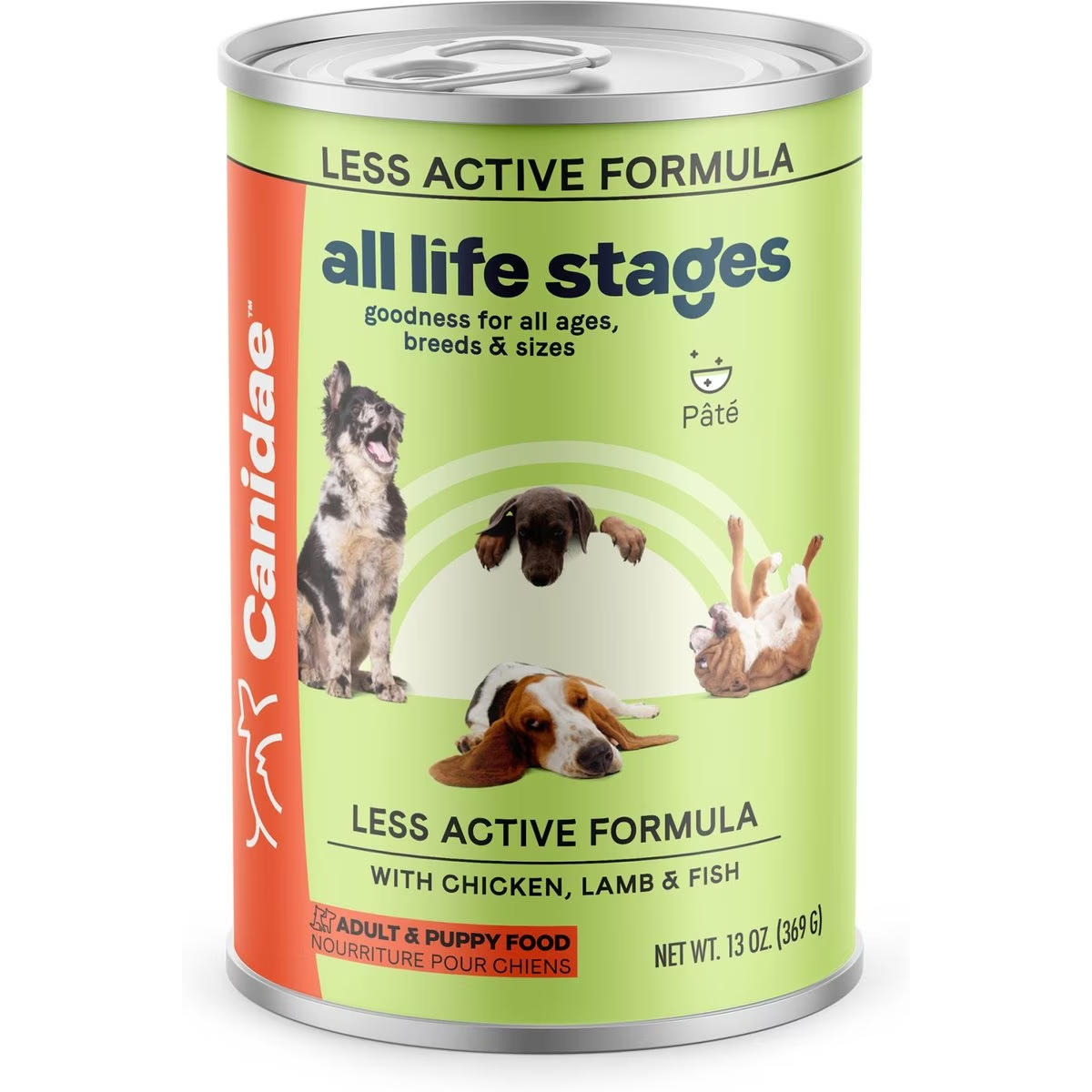 CANIDAE All Life Stages Less Active Chicken, Lamb & Fish Formula Canned Dog Food
