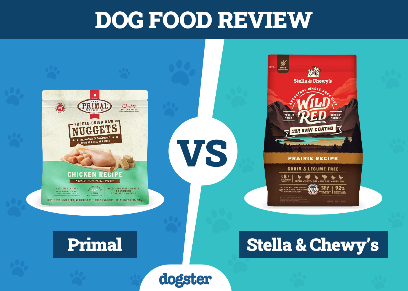 Dogster_Dog Food Primal VS Stella & Chewy