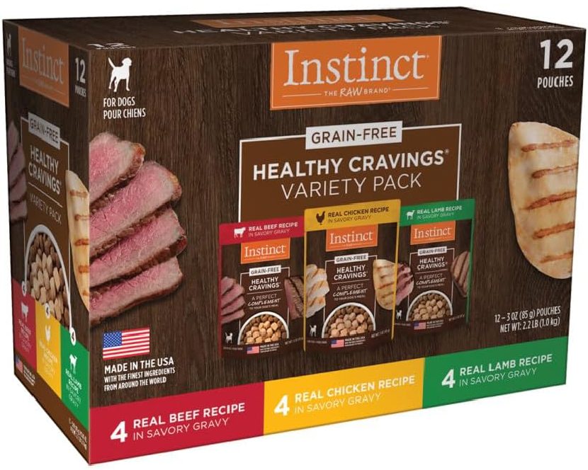 Instinct Healthy Cravings Grain Free Recipe Variety Pack Natural Wet Dog Food 