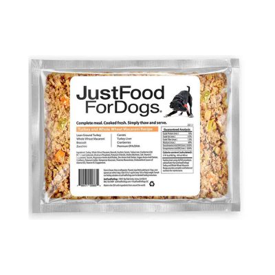 JustFoodForDogs Turkey Whole Wheat Macaroni