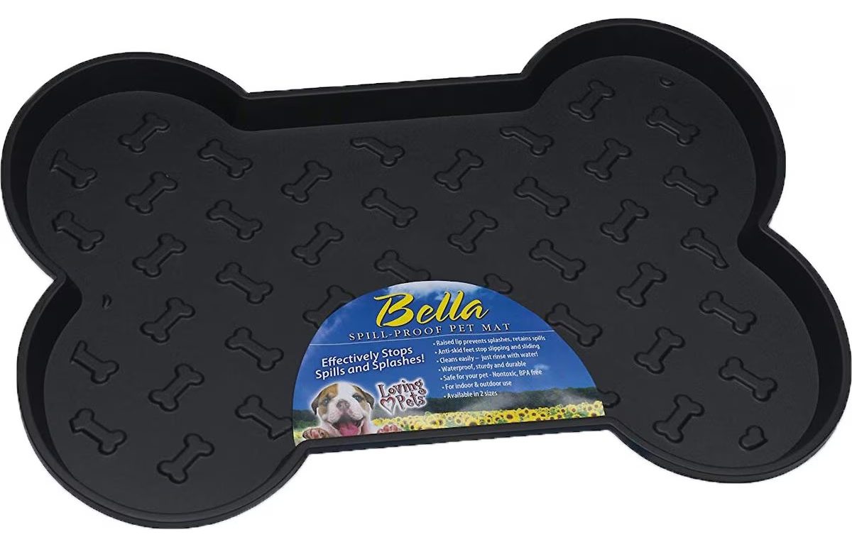 Loving Pets Bella Bone Dog Bowl Mat