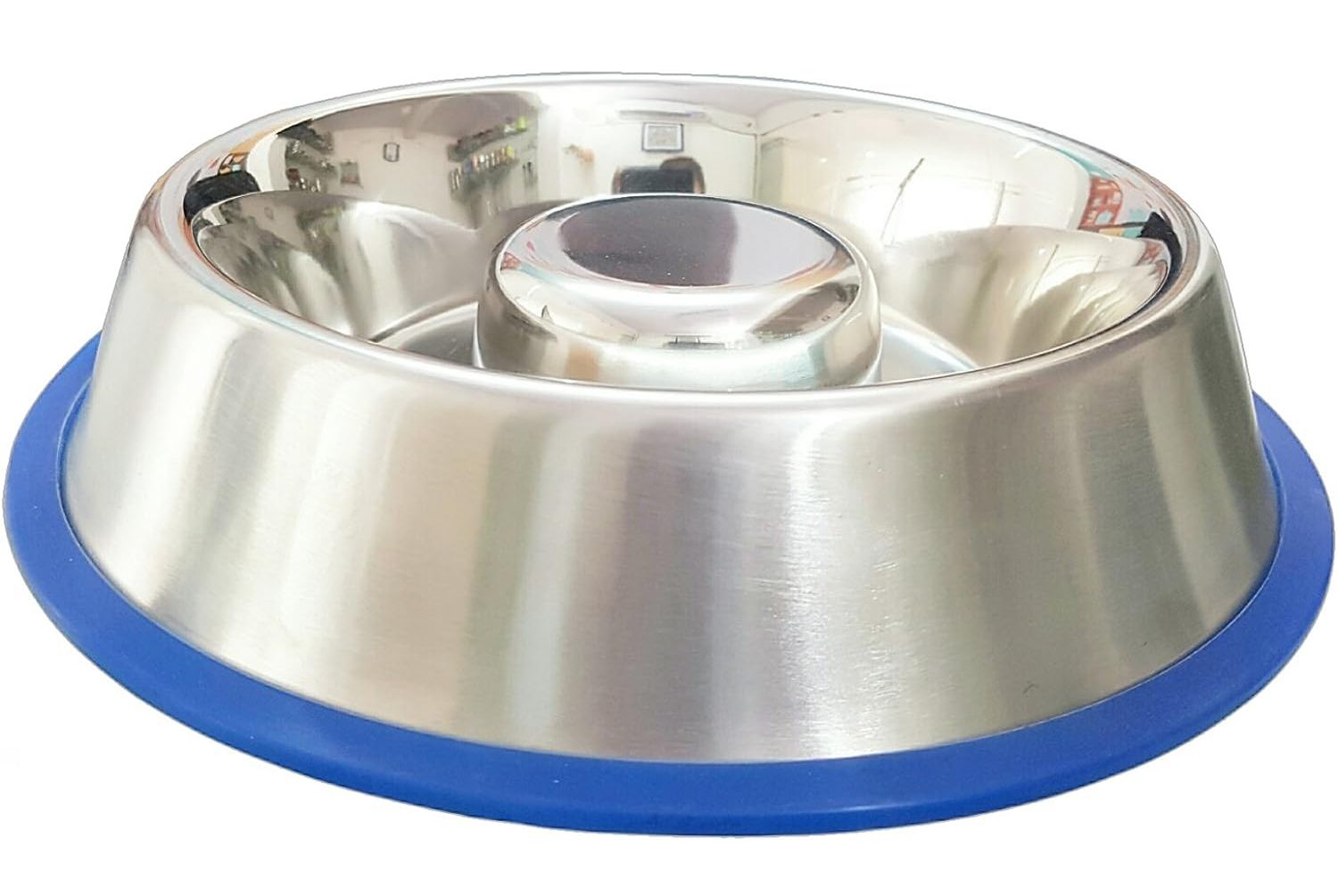 Mr. Peanut's Stainless Steel Interactive Slow Feed Dog Bowl