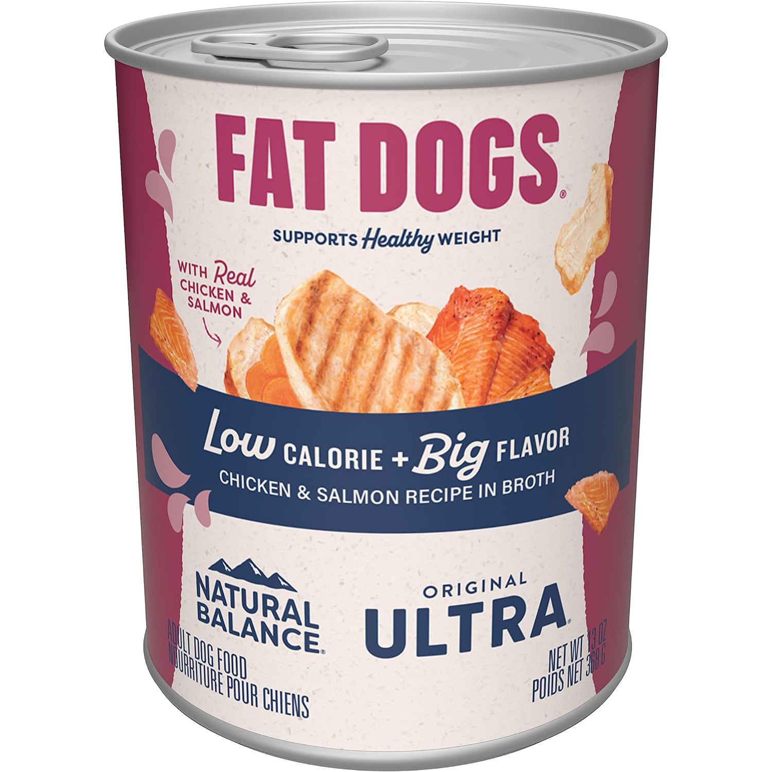 Natural Balance Original Ultra Fat Dogs Adult Low Calorie Wet Dog Food for Overweight Dogs