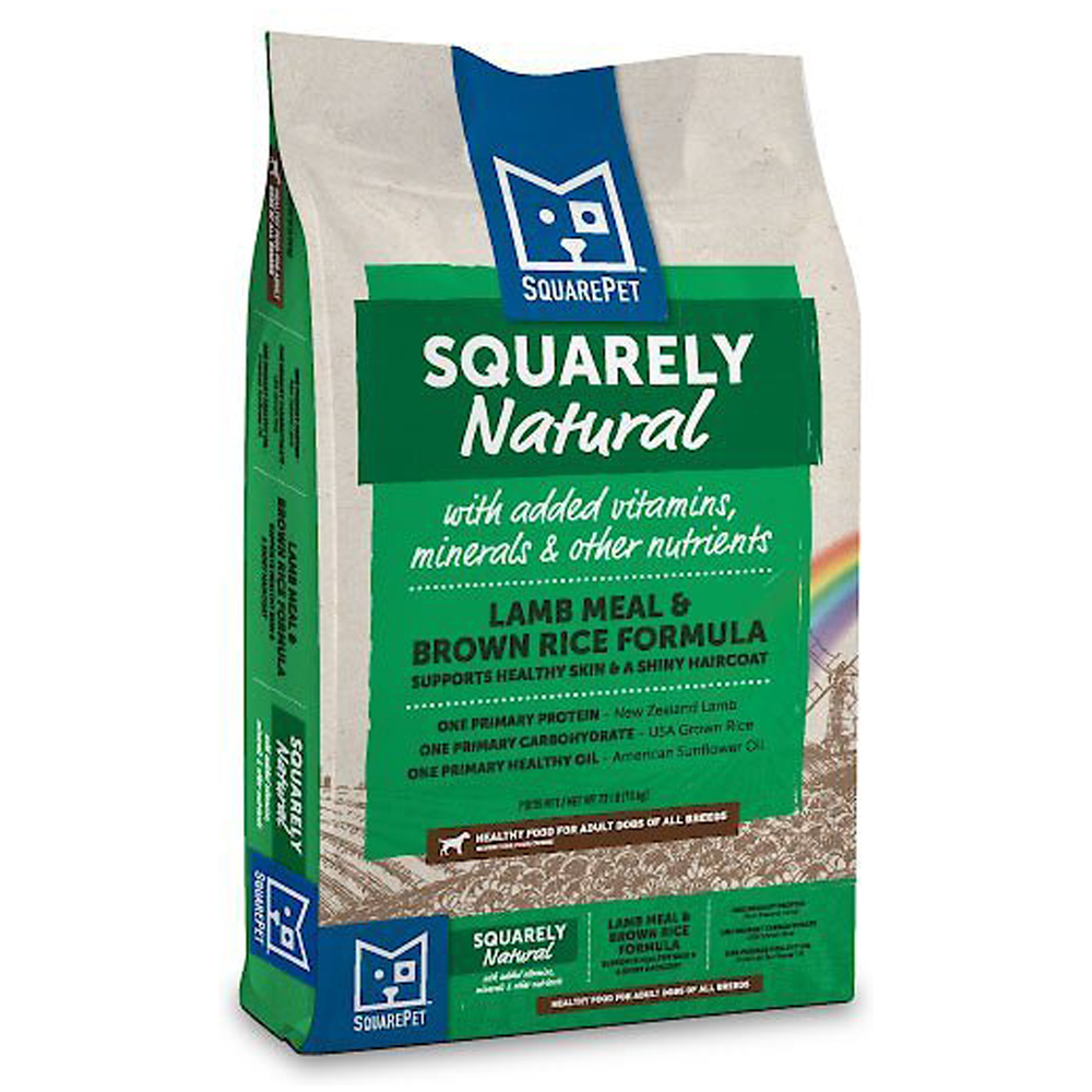 SquarePet Squarely Natural Lamb Meal & Brown Rice Formula Dry Dog Food