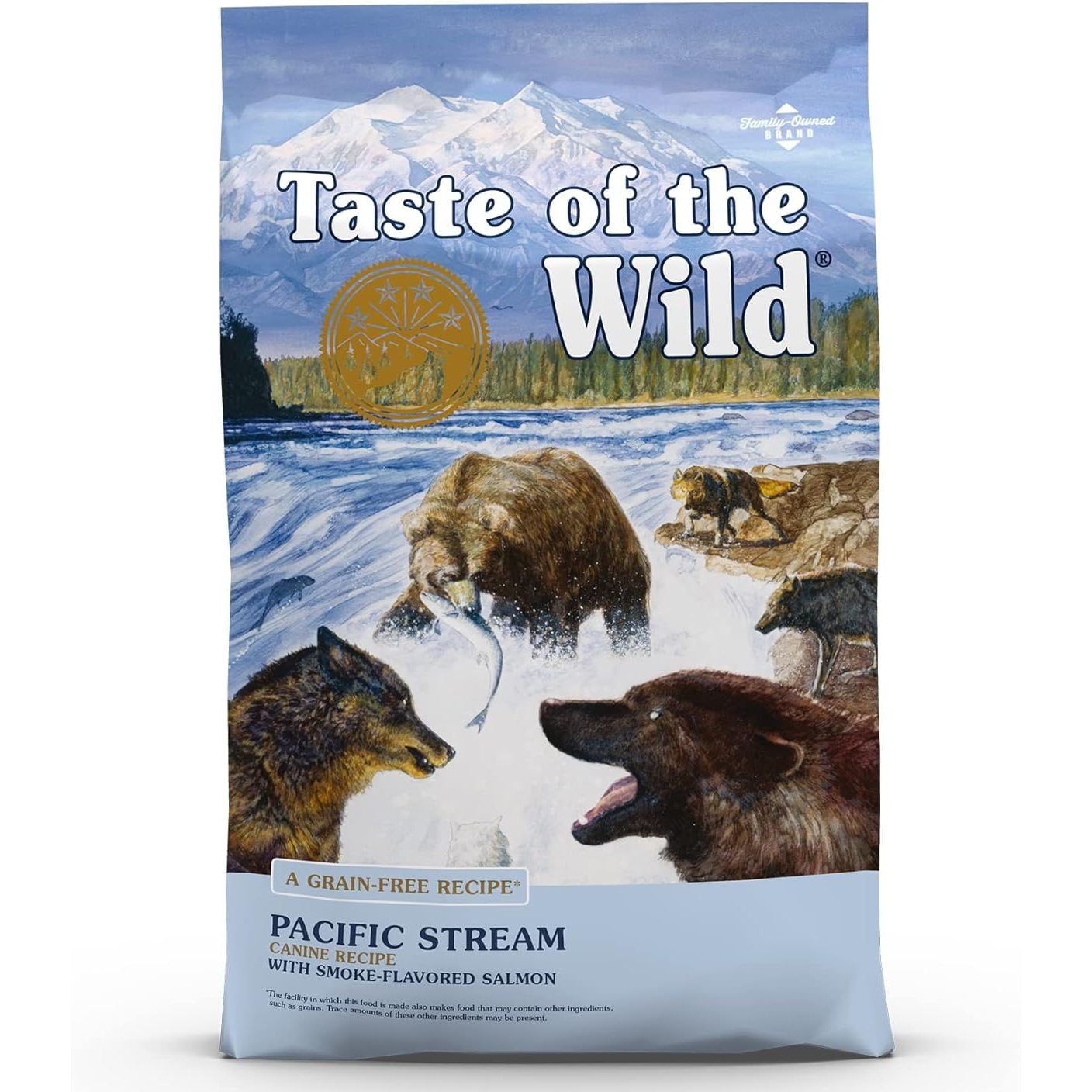 Taste of the Wild Pacific Stream Smoke-Flavored Salmon Puppy Recipe Grain-Free Dry Dog Food