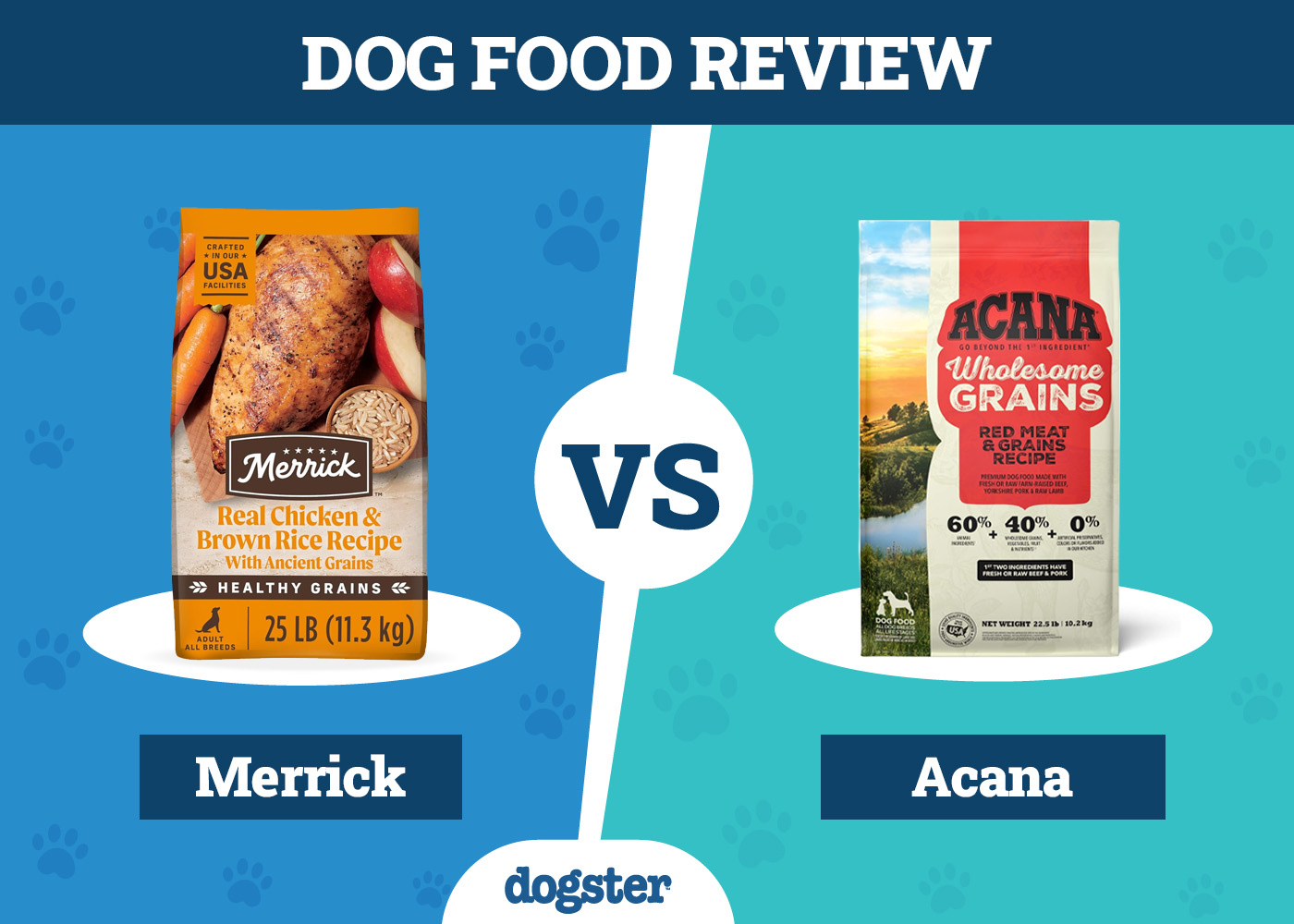 Dogster_Dog Food Merrick VS Acana