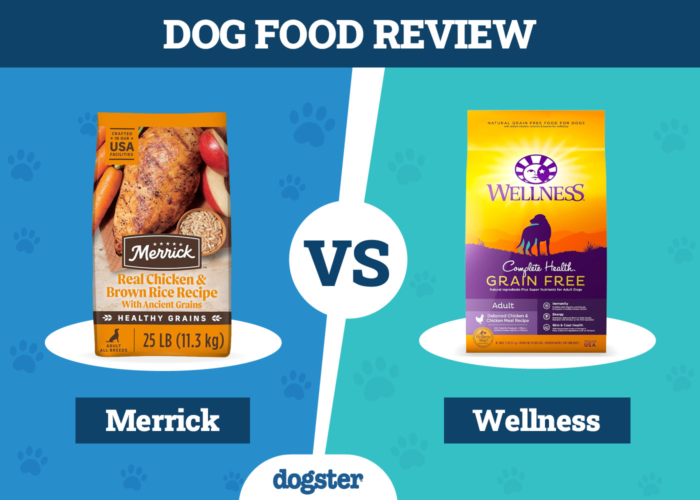 Dogster_Dog Food Merrick VS Wellness