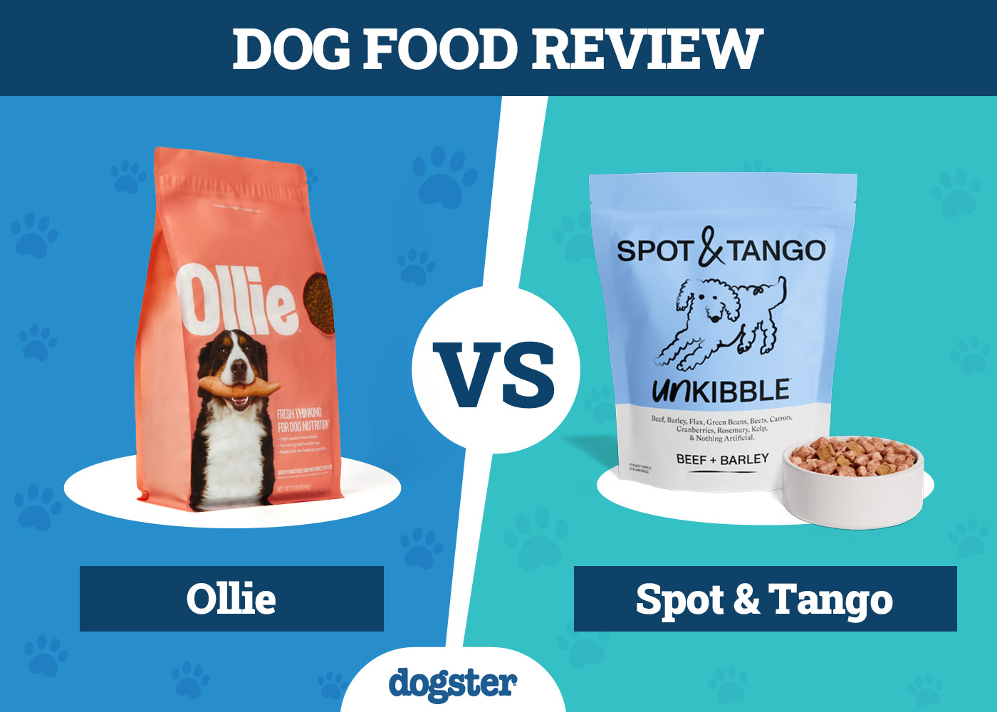 Dogster_Dog Food Ollie VS Spot & Tango