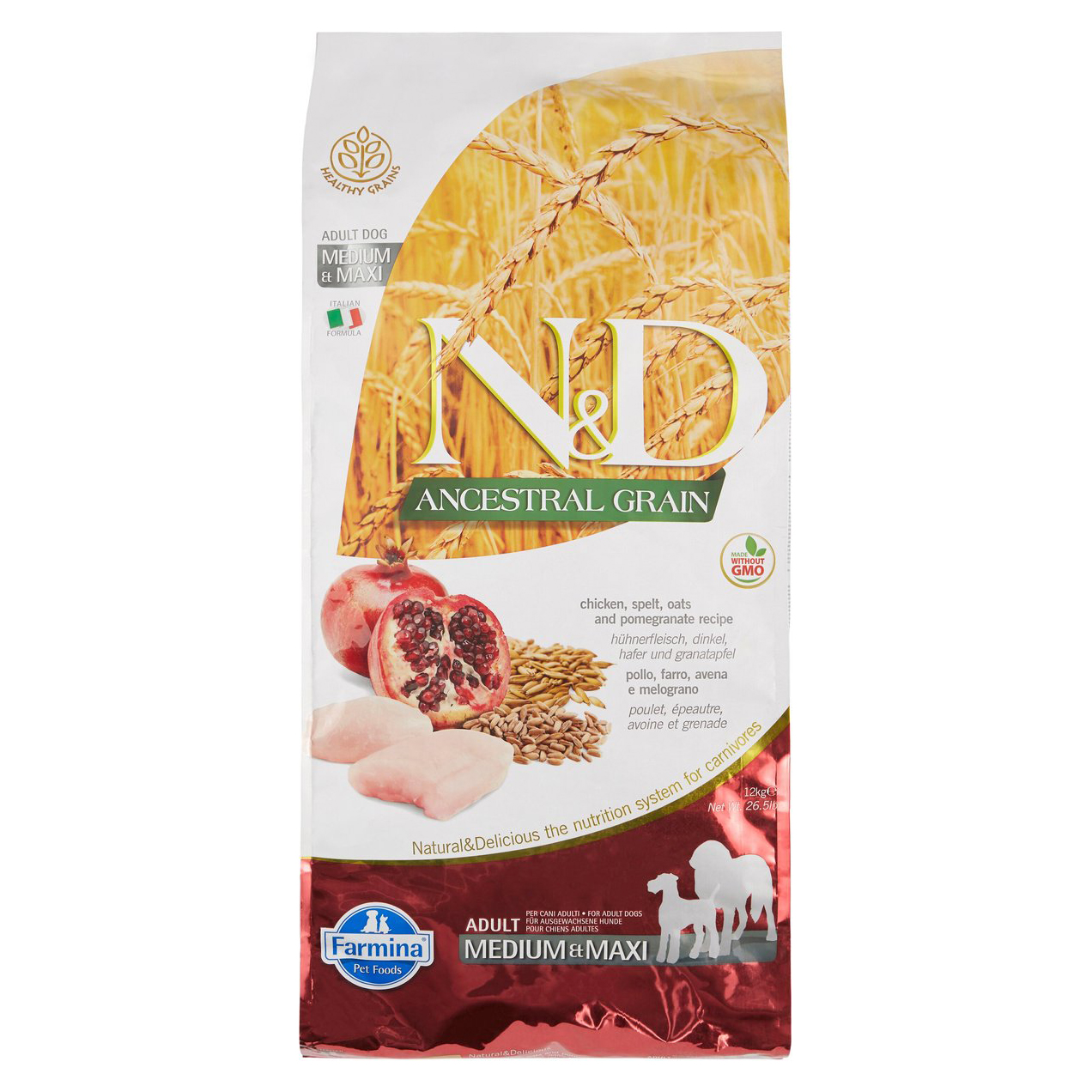Farmina N&D Ancestral Grain Adult Dry Dog Food