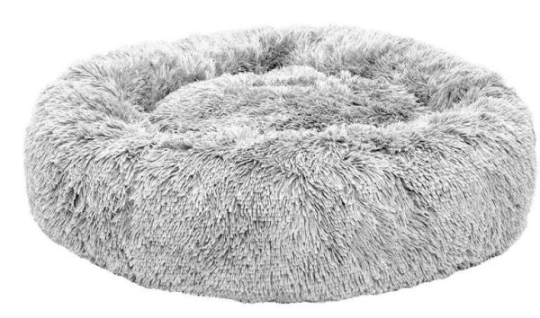 FurHaven Calming Cuddler Long Fur Donut Dog Bed