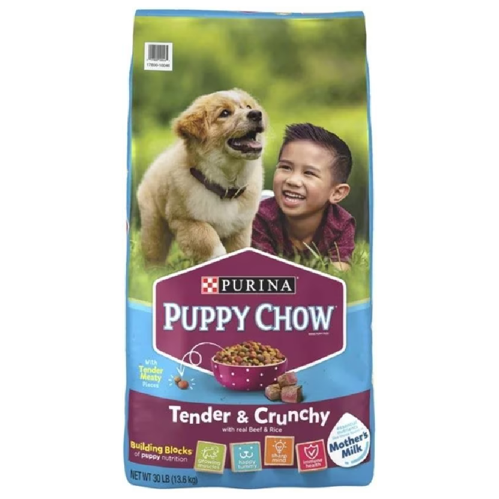 Puppy Chow Tender & Crunchy with Real Beef Dry Dog Food 