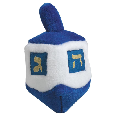 Multipet 6 1/2-Inch Dreidel Plush Dog Toy