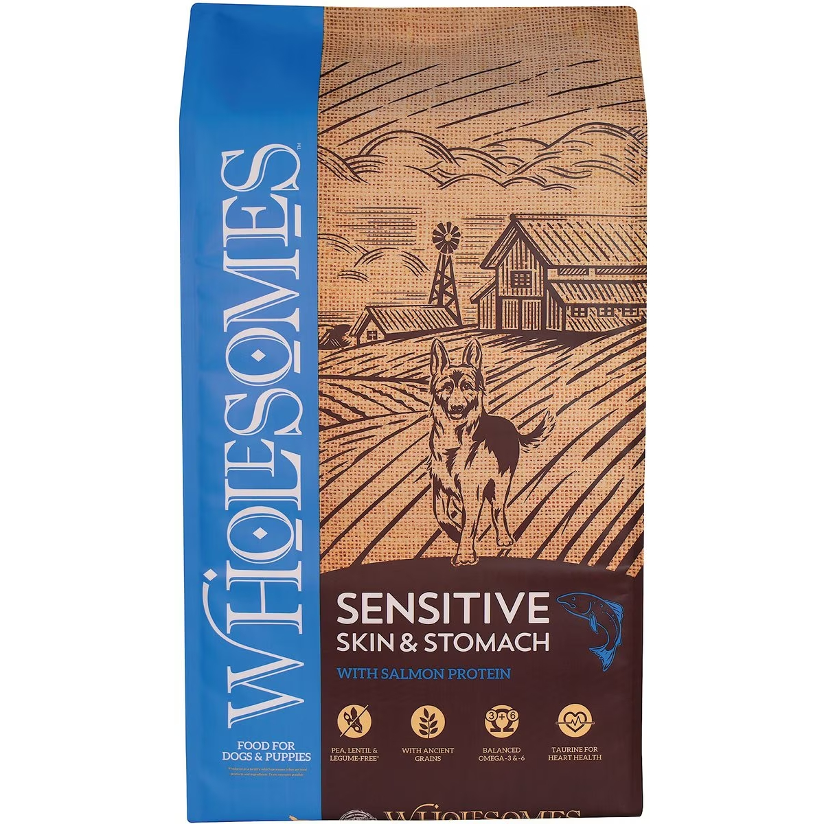 New Project Wholesomes Sensitive Skin & Stomach with Salmon Protein Dry Dog Food