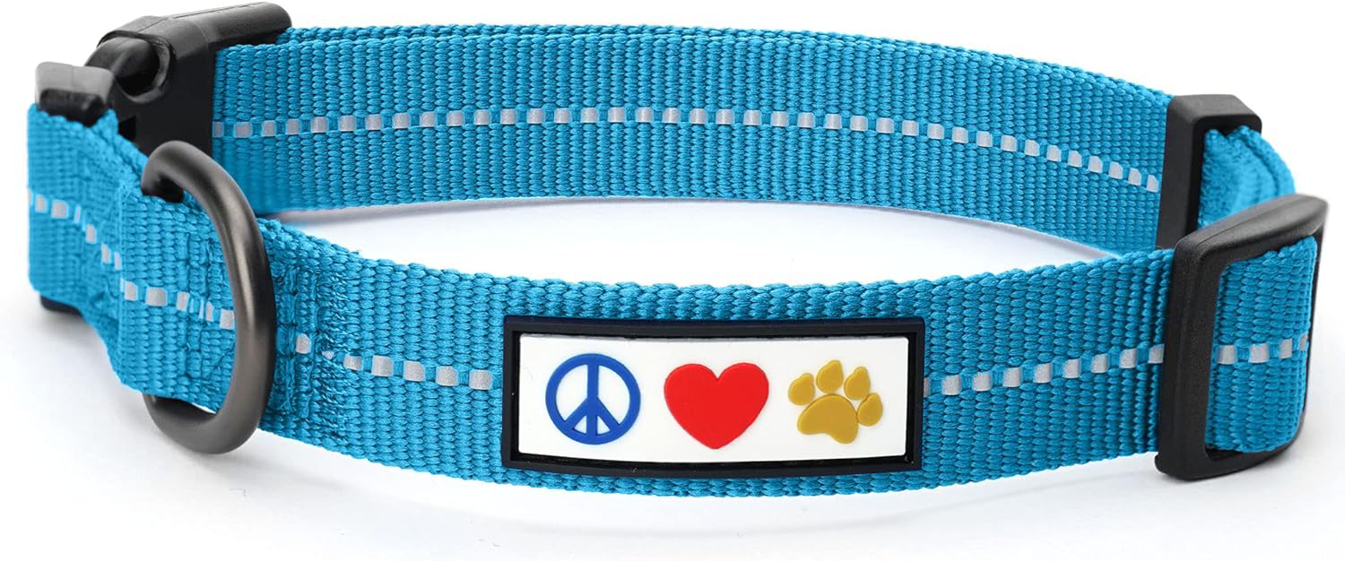 Pawtitas Nylon Reflective Dog Collar