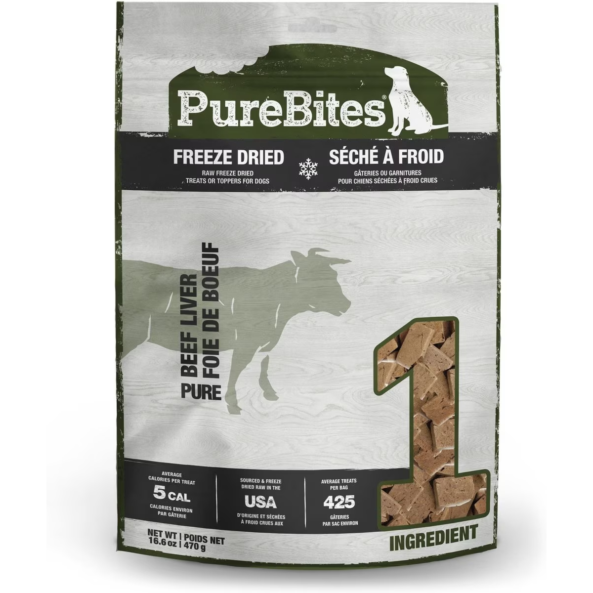 PureBites Beef Liver Freeze-Dried Raw Dog Treats