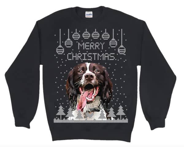 pooch prints dog christmas sweater