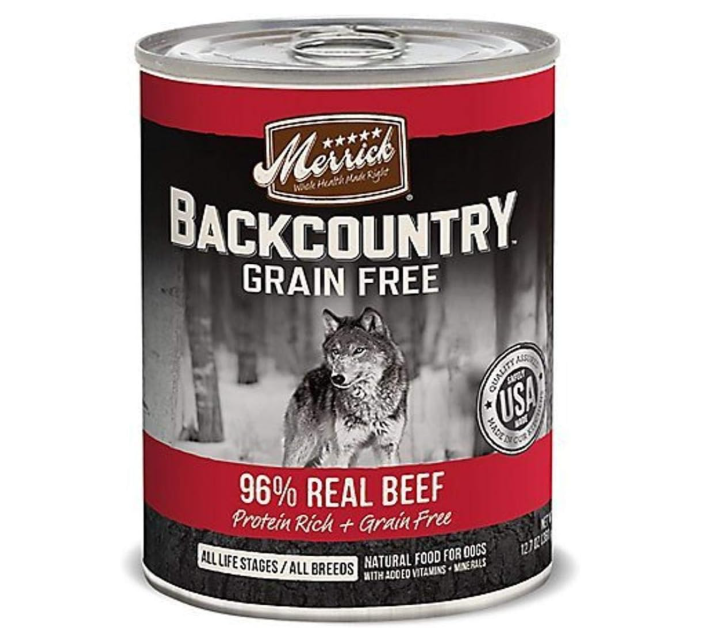 Merrick Backcountry Grain-Free Real Beef Canned Dog Food