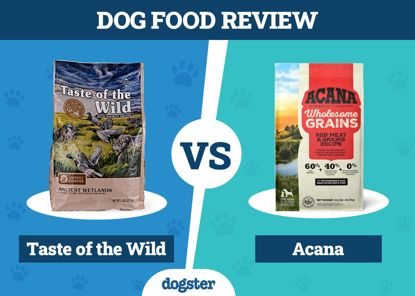 Dogster_Dog Food Taste of the Wild vs Acana