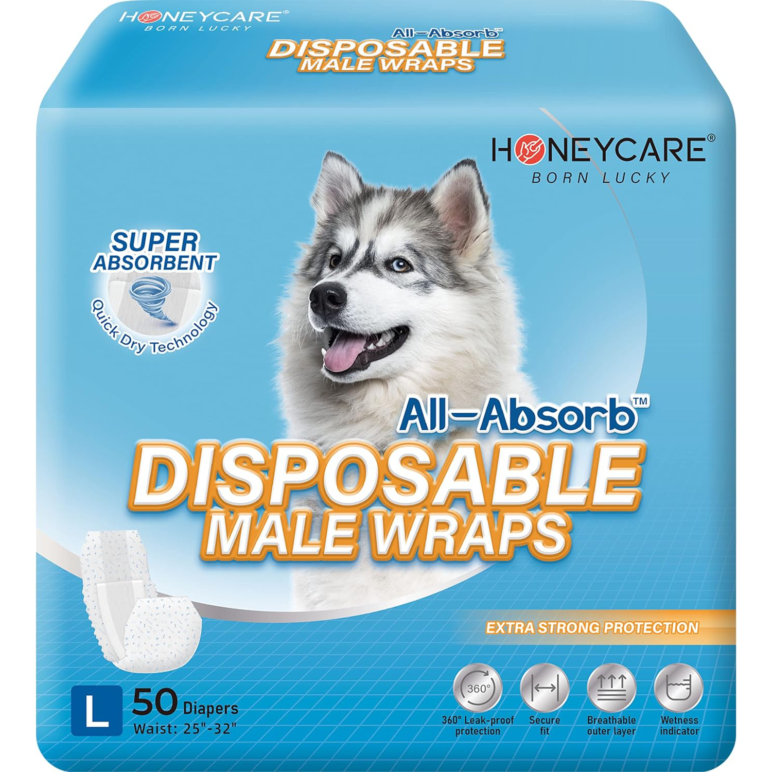 All-Absorb A24 Male Dog Wrap 