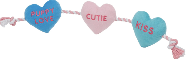 heart rope toy for dogs