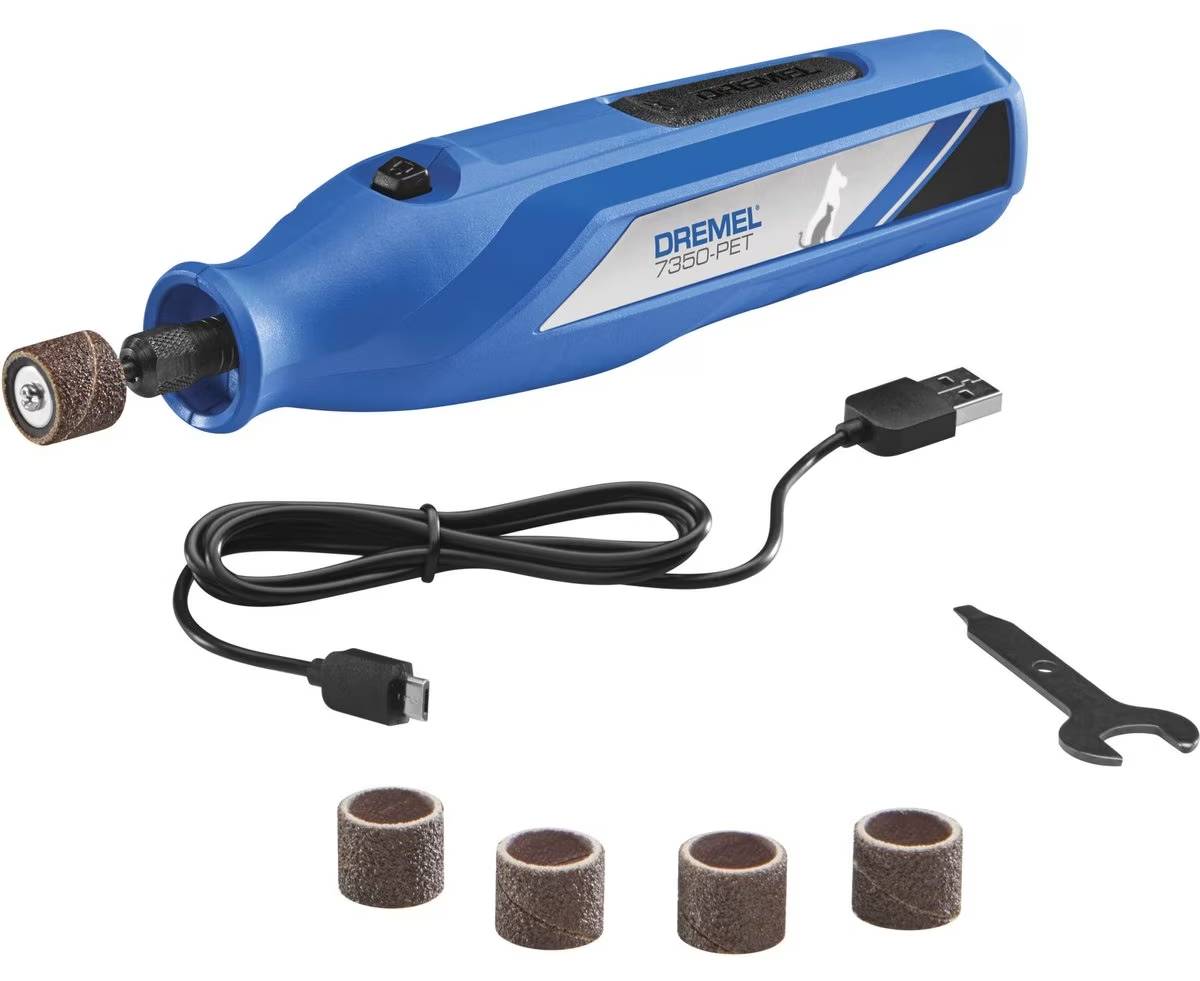 Dremel 7350-PT Cordless Dog & Cat Rotary Nail Grinder Kit