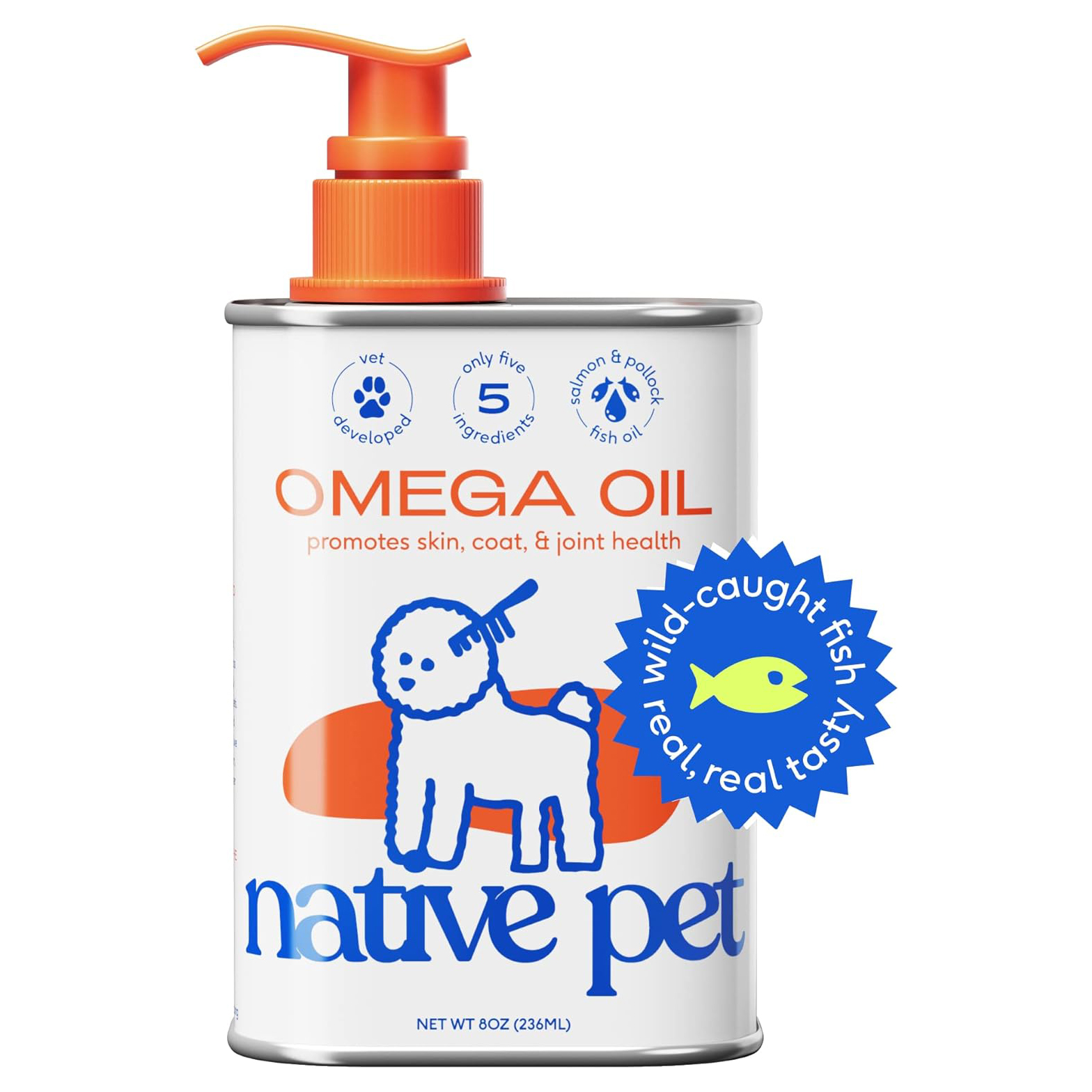 Native Pet Omega 3 Fish Oil Skin & Coat Health Dog Supplement
