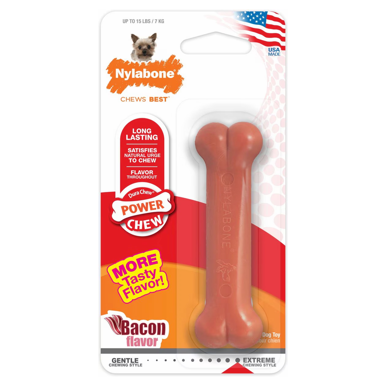 Nylabone Bacon Flavored Dog Chew Toy
