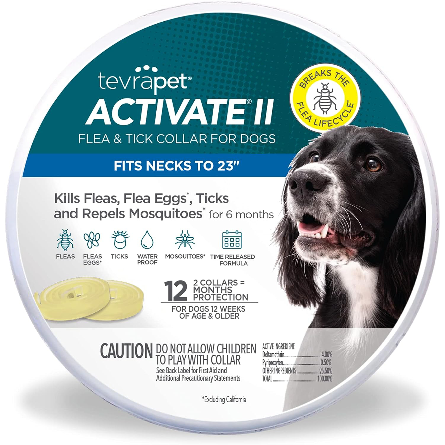 TevraPet Activate II Flea & Tick Collar