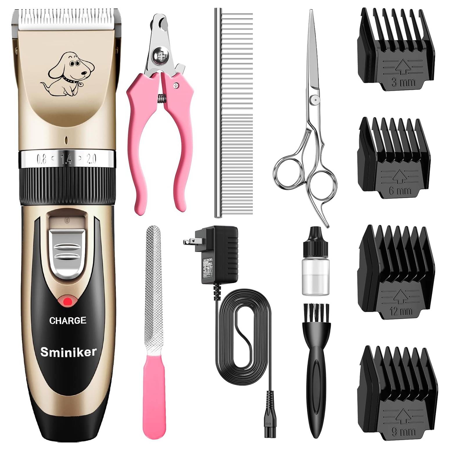 Sminiker Professional Rechargeable Cordless Clippers