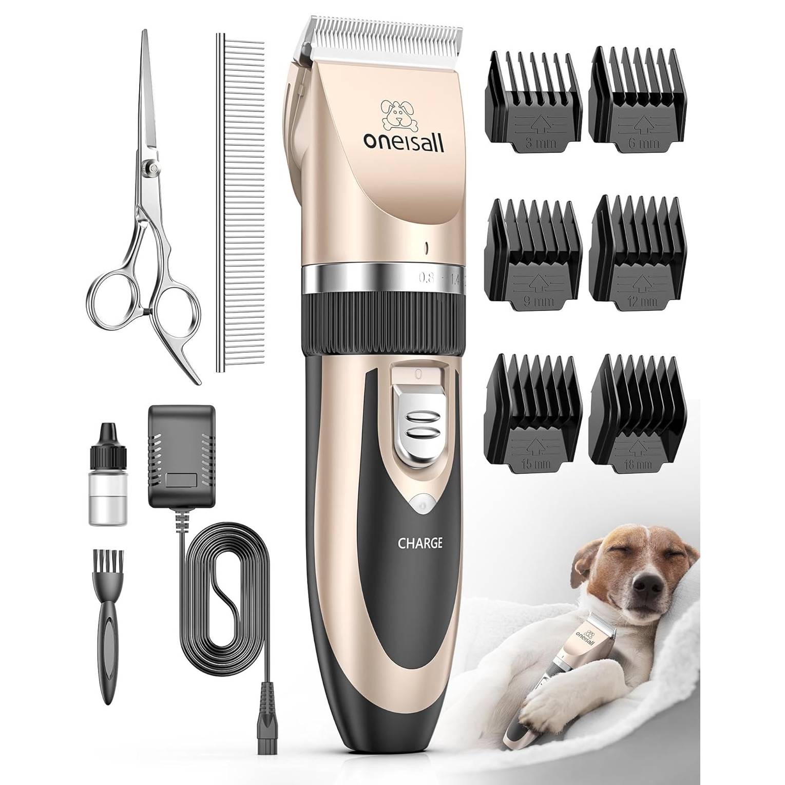oneisall Cordless Dog Shaver Clippers