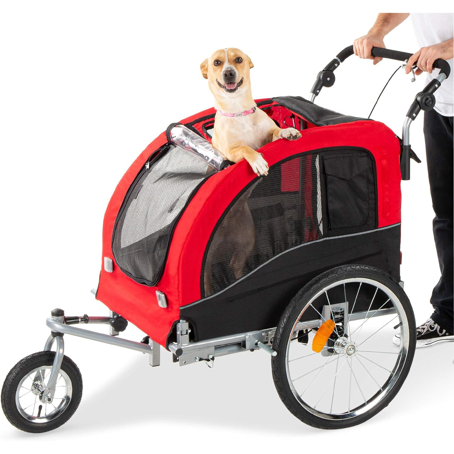 Best Choice Products 2-in-1 Dog Bike Trailer