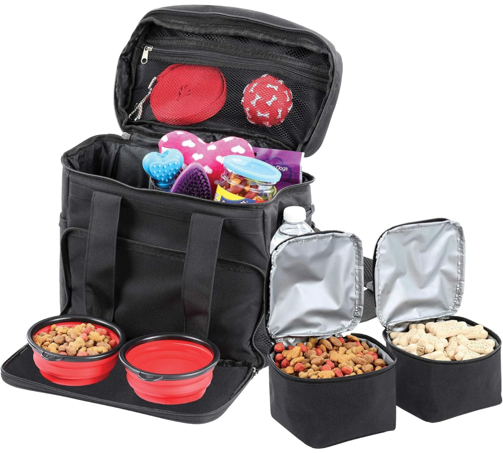 Bundaloo Dog Travel Bag Accessories Supplies Organizer 