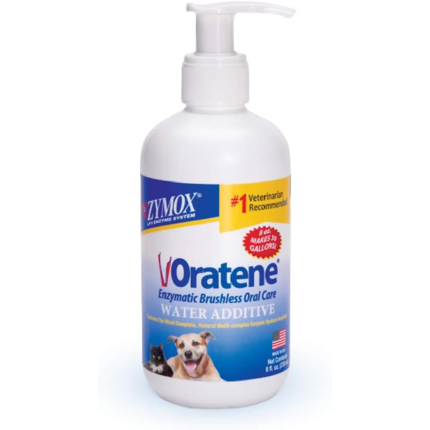 New Project Pet King Brands ZYMOX Oratene Enzymatic Brushless Oral Care Water Additive 
