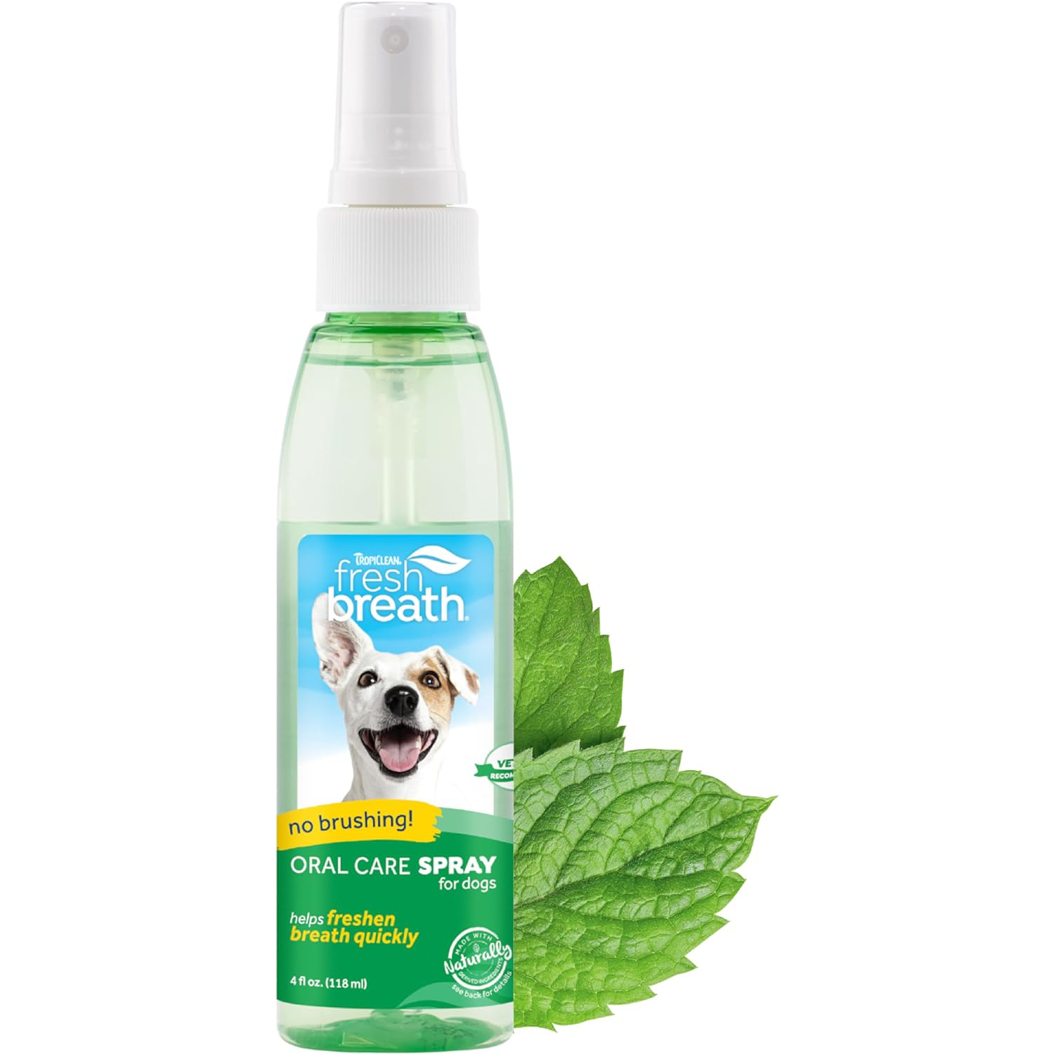 New Project TropiClean Fresh Breath Spray for Dogs & Cats 