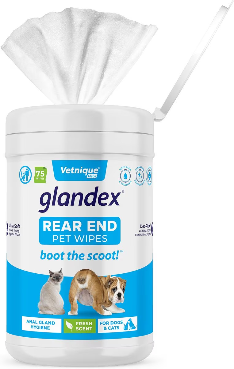 Vetnique Labs Glandex Wipes Cleansing & Deodorizing Dog & Cat Wipes
