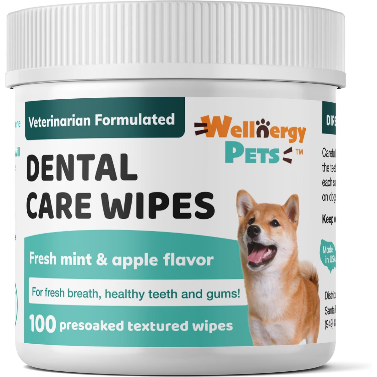 Wellnergy Pets Dental Care Dog Wipes