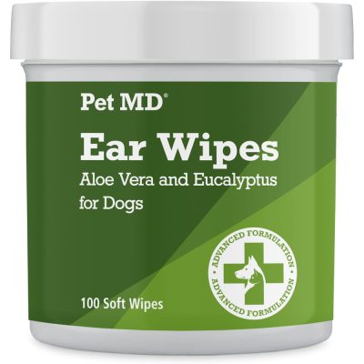 PetMD Aloe Vera & Eucalyptus Dog Ear Wipes