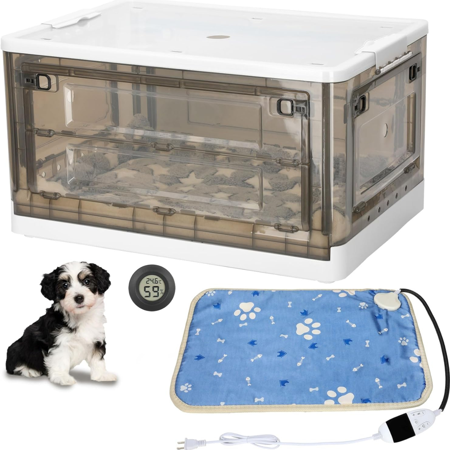 85L Puppy Incubator With Heating and Ventilation