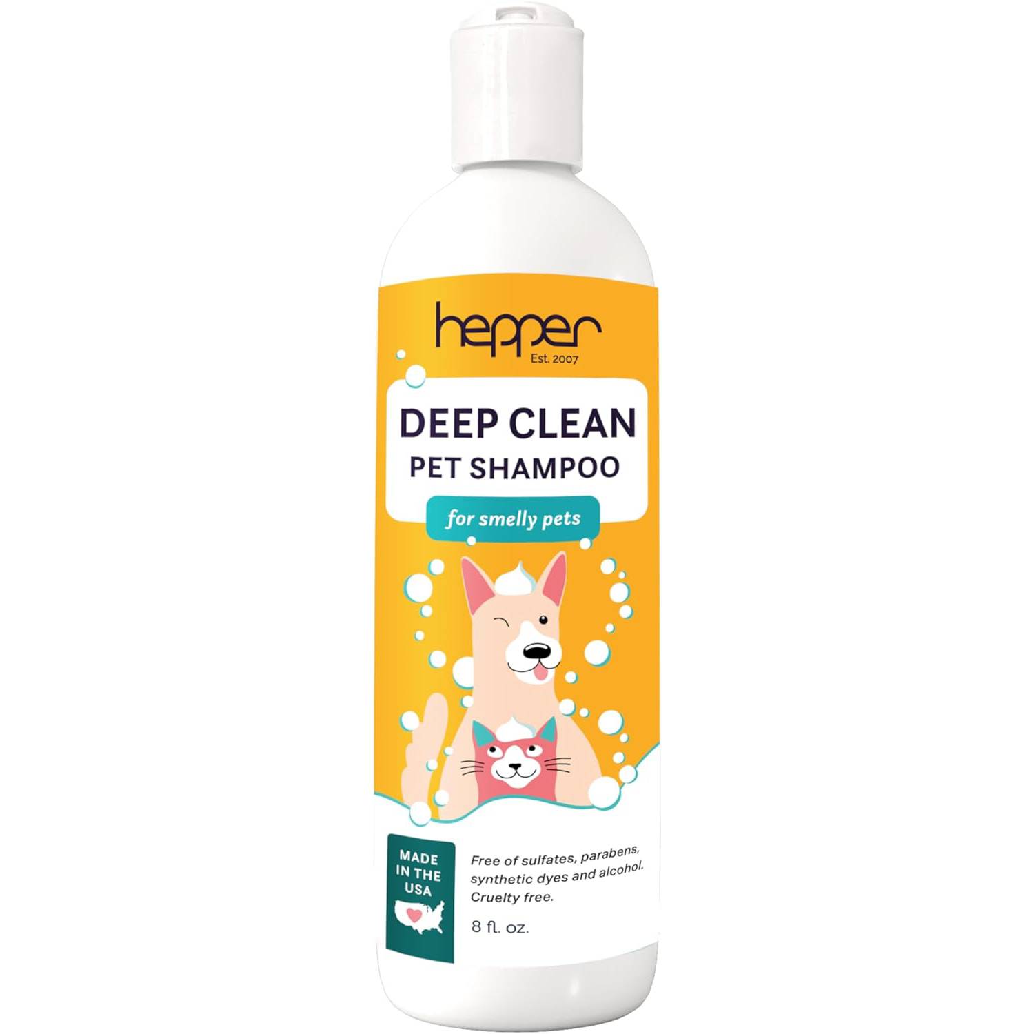 Hepper Deep Clean Pet Shampoo for Smelly Pets 