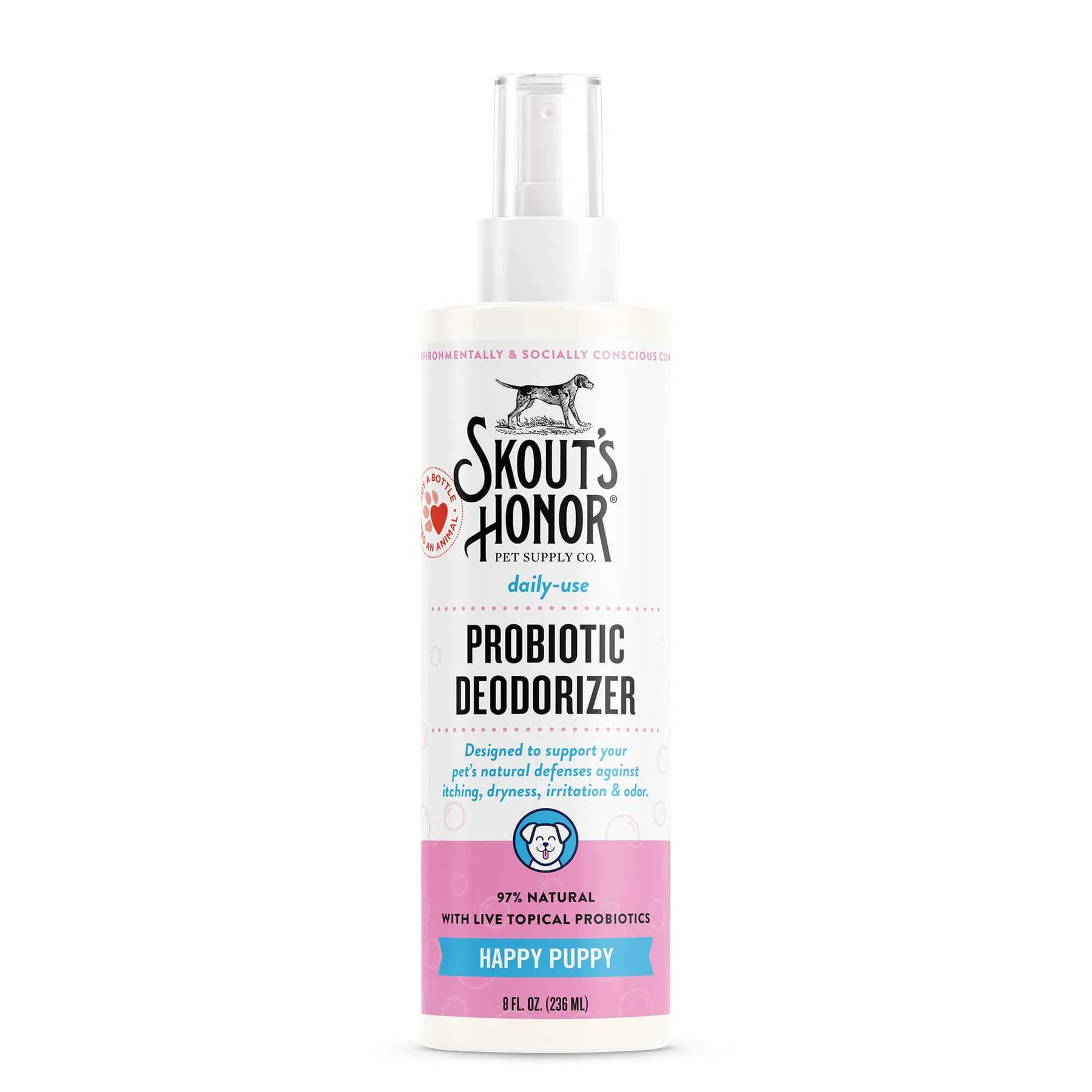 Skout’s Honor Happy Puppy Probiotic Daily Use Cat & Dog Deodorizing Spray