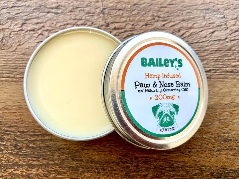Bailey’s CBD Paw and Nose Balm - product open