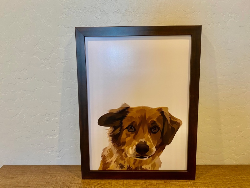 Crown & Paw Pet Portraits - halle's portrait without glass