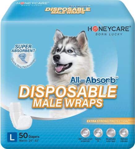 Honeycare All-Absorb Disposable Male Wraps