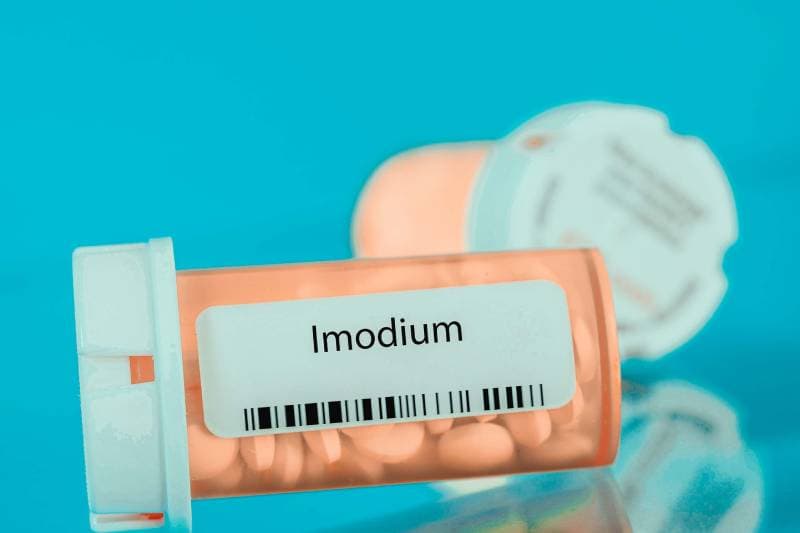 imodium pills in rx prescription drug bottle