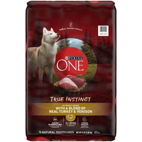 Purina ONE SmartBlend True Instinct with a Blend of Real Turkey & Venison Adult Dry Dog Food
