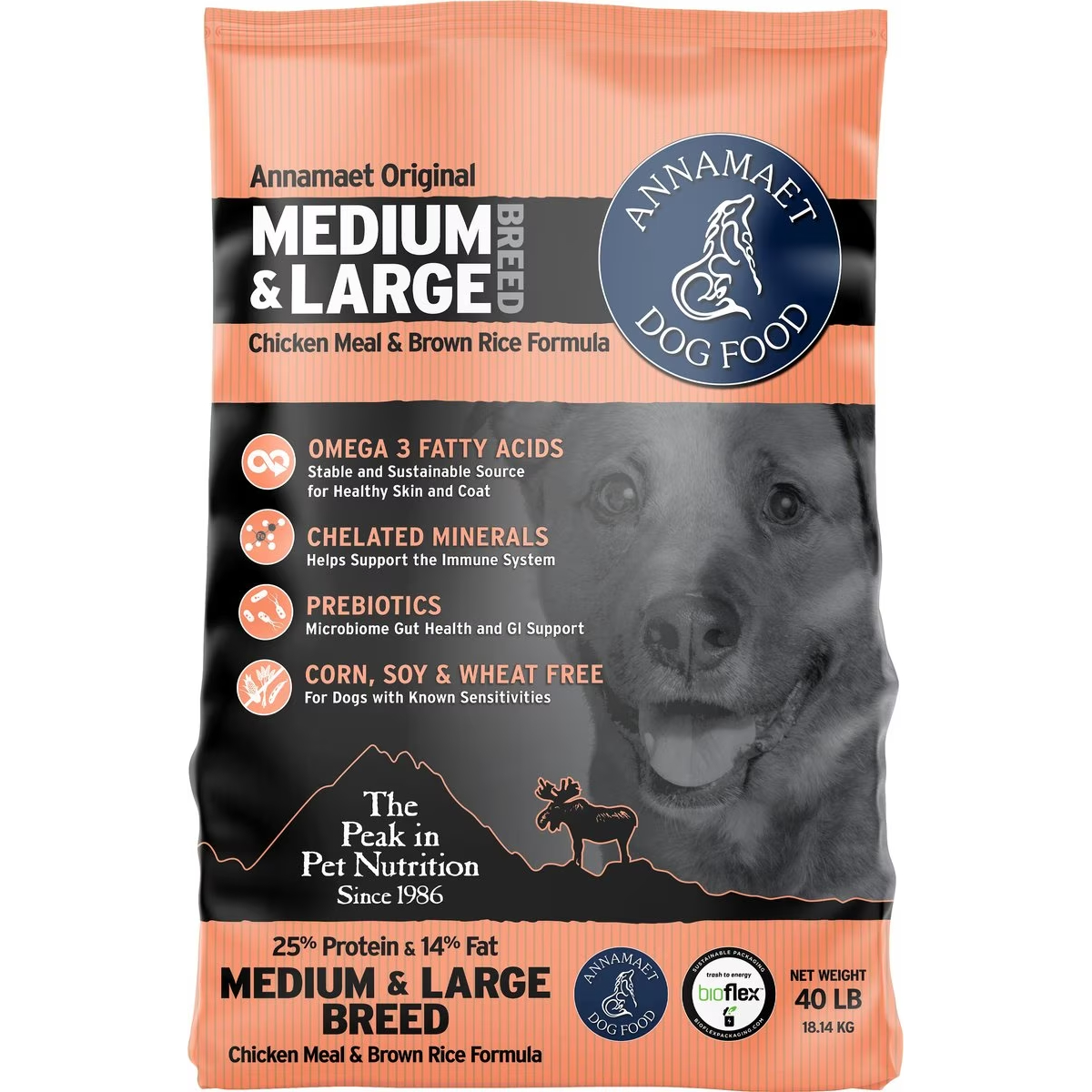 Annamaet 25% Medium & Large Breed Dry Dog Food