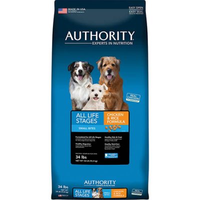 Authority Small Bites Chicken & Rice Formula Dry Dog Food