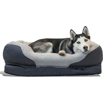 BarksBar Snuggly Sleeper Orthopedic Bolster Dog Bed