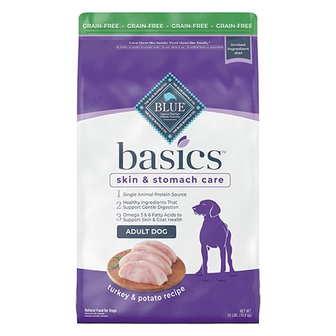 Blue Buffalo Basics Skin & Stomach Care Grain-Free Formula Turkey & Potato Recipe Adult Dry Dog Food